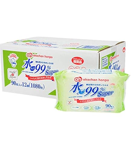 Amazon.co.jp: アカチャンホンポ 水99%Super 新生児からのおしりふき